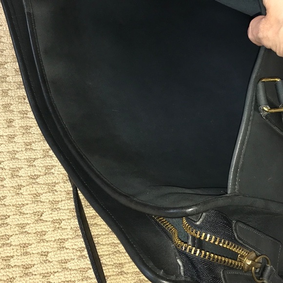 Vintage 1990 Coach Leather Zipper Satchel Unused! - Picture 7 of 16